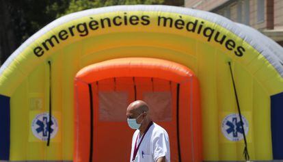 Hospital d'emergència a Lleida, el passat mes de juliol.