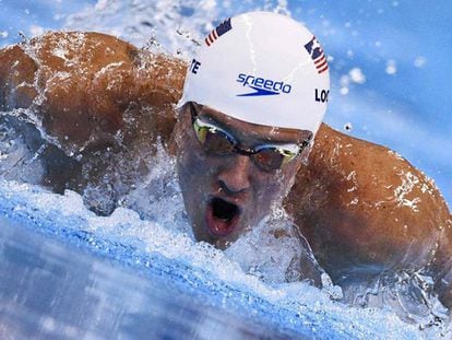 Lochte, durante una prueba en los Juegos de Río.