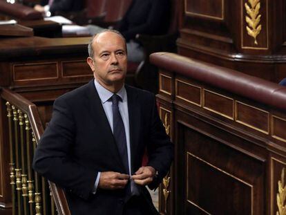 Juan Carlos Campo, durante un pleno del Congreso.