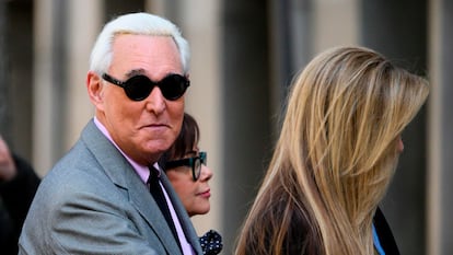 El exasesor de Donald Trump, Roger Stone, en Washington.