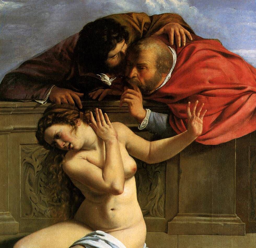 'Susana y los viejos' (Artemisia Gentileschi, 1610). 