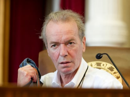 El escritor Martin Amis, durante un festival en 2014.