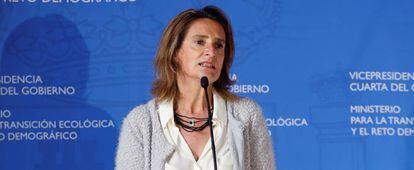 La vicepresidenta cuarta del Gobierno y responsable de Transición Ecológica, Teresa Ribera.