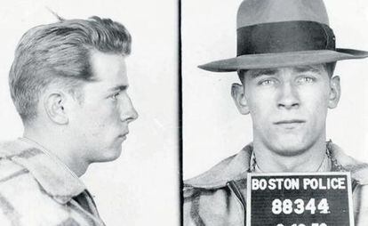 Fotos del primer arresto de James 'Whitey' Bulger en 1953.