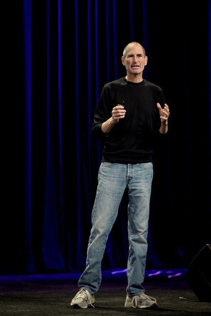 Steve Jobs, consejero delegado de Apple, en una conferencia de prensa, en septiembre pasado, en San Francisco.