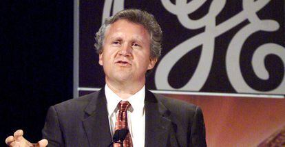 Jeff Immelt, en 2001, en una rueda de prensa en Nueva York.