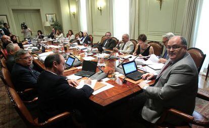 Primera reunión del Consejo General del Poder Judicial tras la dimisión de Carlos Dívar.