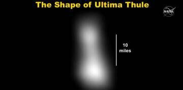 Primera imagen de Ultima Thule enviada por 'New Horizons' tras su máxima aproximación. En los próximos días llegarán más fotografías de mayor resolución.