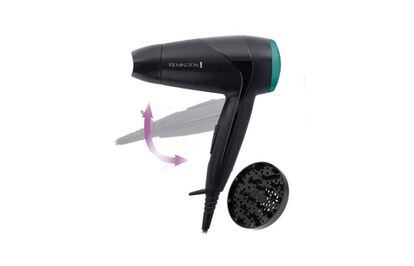 Secador de pelo plegable compacto de viaje, secador de pelo profesional,  secador de pelo pequeño, 3 ajustes de calor, ligero mini 8 x 7 pulgadas  para