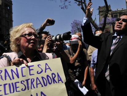 Protesta este miércoles en México contra la puesta en libertad de Cassez.