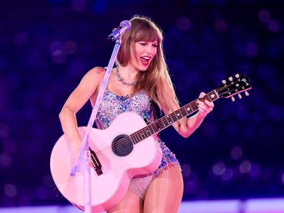 Taylor Swift en concierto durante el Eras Tour en Sao Paulo, Brazil.