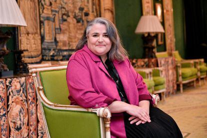 María Pilar Martín Fernández, fotografiada este lunes en el Teatro Real de Madrid.