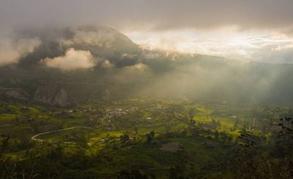 El valle de Ambato, en la sierra ecuatoriana.