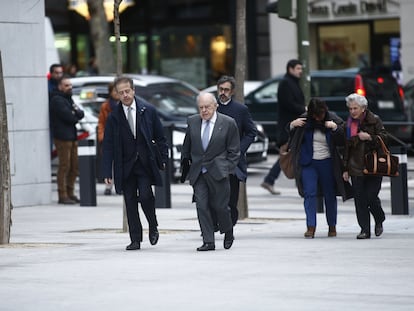 El expresidente Jordi Pujol, a su llegada a la Audiencia Nacional, en 2016.