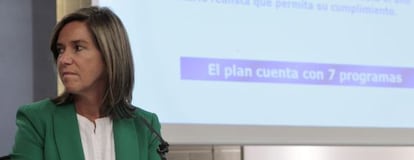 La ministra de Sanidad, Ana Mato, durante la rueda de prensa del viernes tras el Consejo de Ministros.