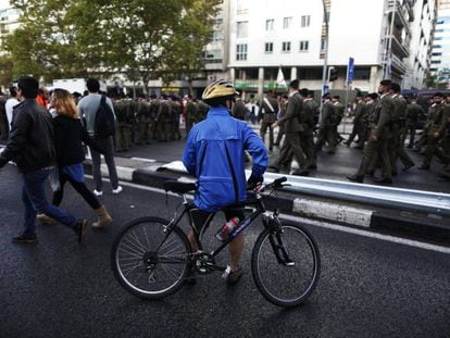 El desfile militar del 12 de octubre en 2018.