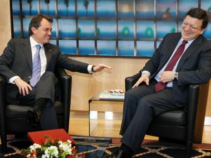 Artur Mas i Durao Barosso en la reunió del 2011.