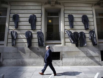 Fachada del Colegio de Abogados de Madrid, en una imagen de archivo.