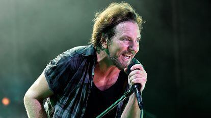 Eddie Vedder en un concierto de Pearl Jam en 2018.