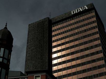 Sede del banco Bilbao Vizcaya Argentaria ( BBVA) en Bilbao.
