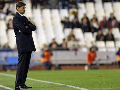 Pellegrino, durante el duelo ante la Real.