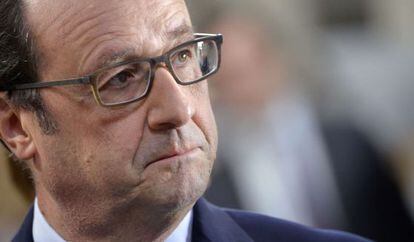 El presidente franc&eacute;s, Fran&ccedil;ois Hollande, este martes. 