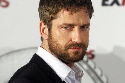 El escocés Gerard Butler, ayer por la mañana en Madrid.