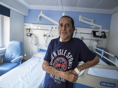 Alejandro Díaz en el hospital.