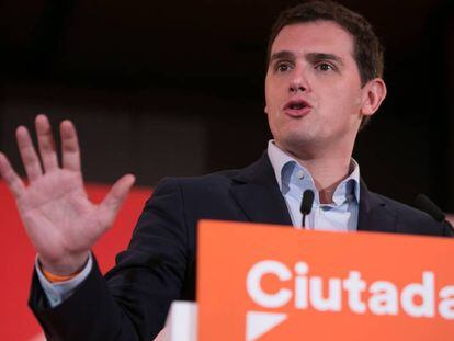 Albert Rivera durant una compareixença el 22 de desembre.