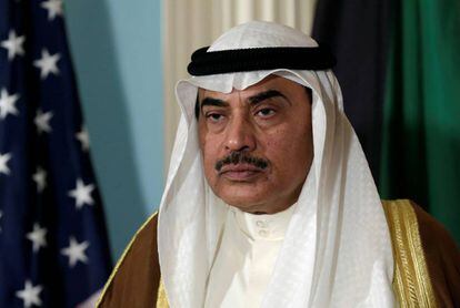 El ministro de Asuntos Exteriores, Sabah al Khalid al Sabah, en una reciente visita a Washington.