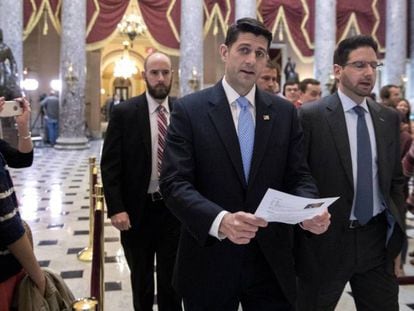 El Presidente de la Cámara de Representantes, Paul Ryan.