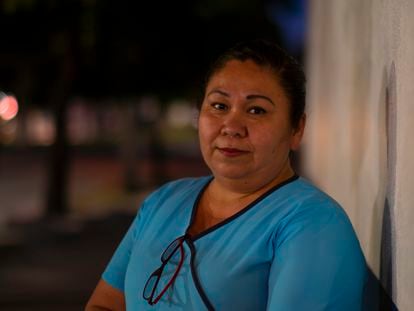 La enfermera Judith Castro en Tijuana, el 25 de abril.