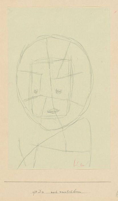Paul Klee, en su obra 'Todavía indeciso', de 1933.  Zentrum Paul Klee, Berna. ©VEGAP, Barcelona, 2012