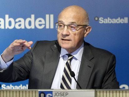 Josep Oliu, presidente de Sabadell, en una imagen de archivo.