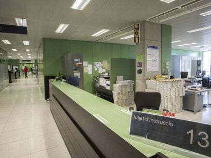 Oficinas del juzgado número 13 de Barcelona.