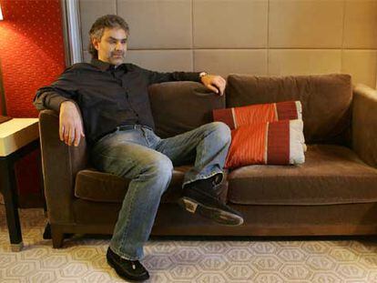 Andrea Bocelli, en Madrid, adonde vino a presentar su nuevo disco.