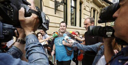 El representante legal de EH Bildu, Mikel Arreseigor este miércoles.