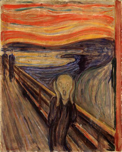 'El grito' de Edvard Munch en la Galería Nacional de Noruega (Oslo, Noruega).