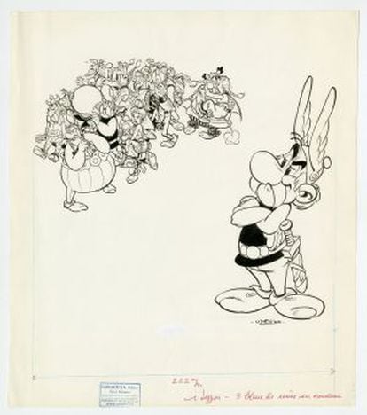 Plancha de 'Asterix, El adivino' (1972), vendida por 193.500 euros.