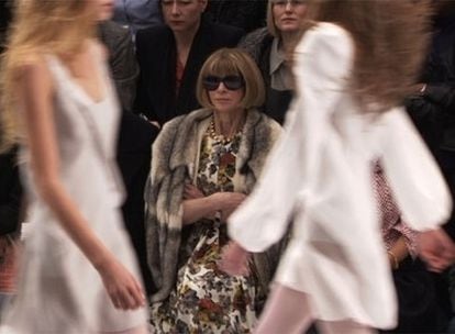 Anna Wintour, en una escena del documental <i>The September issue</i>.