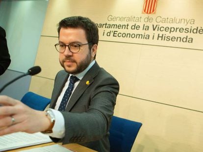 El vicepresidente y consejero de Economía, Pere Aragonès.