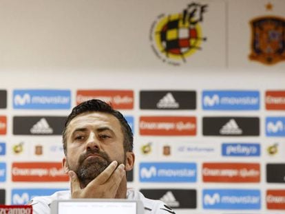 Panucci, en la rueda de prensa del jueves.