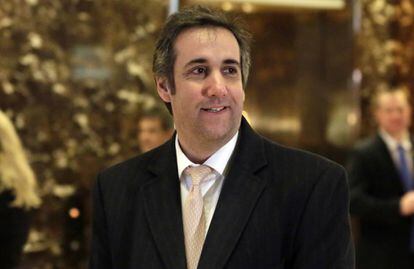 El abogado de Trump Michael Cohen, este lunes en Nueva York.