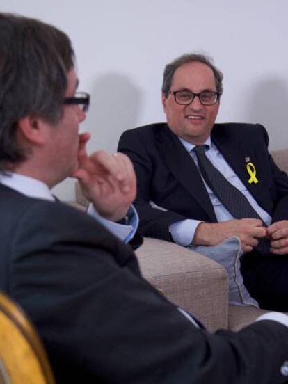 Quim Torra i Carles Puigdemont (JxCat).
