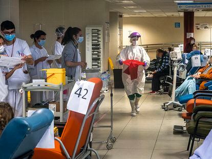 Las urgencias del Hospital de la Paz (Madrid), el 3 abril.