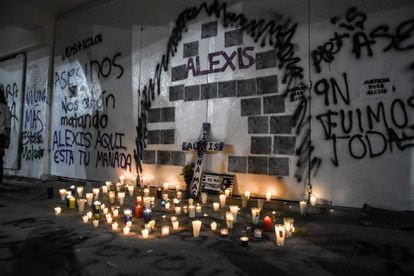 A un año del feminicidio de Alexis, feministas marcharon para exigir justicia.