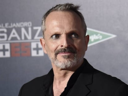 Miguel Bosé, en junio de 2017 en Madrid.