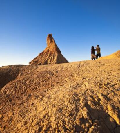 Formación geológica llamada Cabezo de Castildetierra en las Bardenas Reales (Navarra).