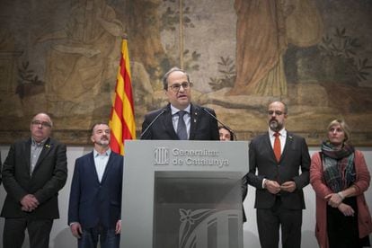 El presidente de la Generalitat de Cataluña, Quim Torra.