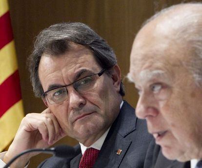 Artur Mas y Jordi Pujol, en 2013.